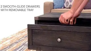 Todoe Dark Gray Lift Top Cocktail Table from Ashley