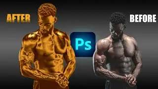 How to turn Photos into Gold Statue in Photoshop