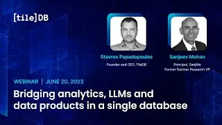 Bridging analytics, LLMs and data products in a single database
