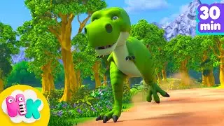 A música do Dinossauro 🦖 Desenhos animados para crianças 🦕 Música Infantil | HeyKids em Português