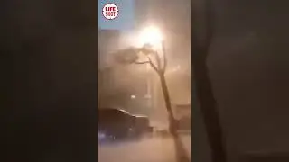 Мощный ураган обрушился на китайский город Ухань