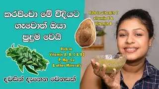 කරපිංචා වලින් දෙගුනයක් වේගෙන් කොන්ඩේ වවන සුපිරිම ක්‍රමය | Curry Leaves Hair Mask Sinhala