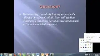 Missing Supervisor's Calendar in Outlook