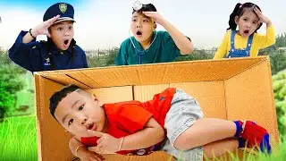 Extreme Hide and Seek in Boxes Challenge For Fun Kids at KidsPlay
