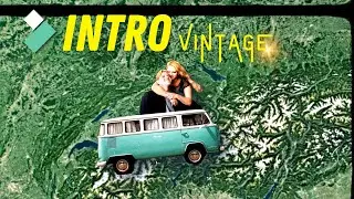 How to make a VINTAGE travel intro with Filmora 12