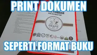 Print Dokumen (WORD/PDF) dalam format Buku