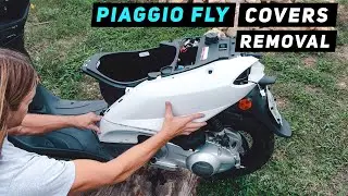 Piaggio Fly Covers / Panels Removal - rear to front | Mitch's Scooter Stuff