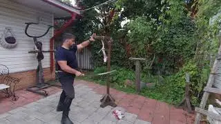 Рубка бараньей ноги шашкой 