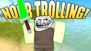 NOOB DISGUISE TROLLING W/ EMERALD ARMOR! | ROBLOX: Booga Booga