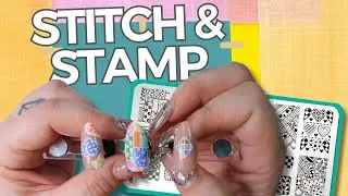 Reverse Stamping with Patchwork M484 🧵 | 1-Minute Maniology