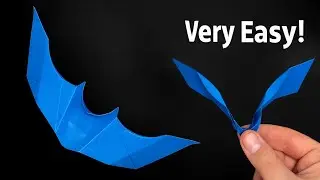 Easy Origami Flapping Bat | Fun Halloween Paper Toy