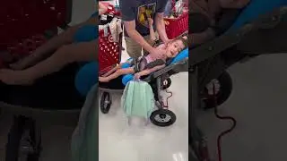 This is why we always cross Ariana’s legs in the chair #cerebralpalsy
