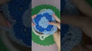 Люлька для пупса крючком из неликвидной ниточки