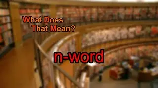What does n-word mean?