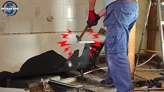 Easy 1 Person Cast Iron Bath Removal in less than 25 mins!