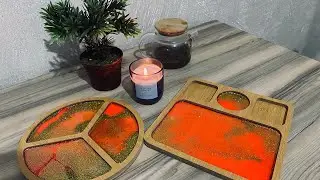 Менажница с эпоксидной смолой || бюджетный вариант, поэтапное объяснение