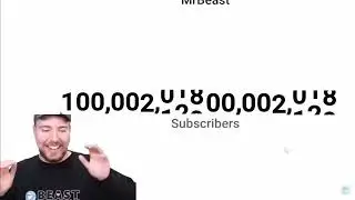 Mrbeast Hits 100,000,000 Subs But It Gets Progressively Higher