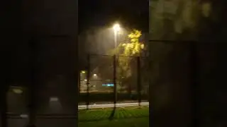 Гроза в снег , футбол