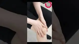 Knee lymphatic drainage massage to reduce pain and remove fat #kneepain