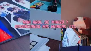 🍒📎Mini Haul de miniso+organizando mis álbums, mangas y comics