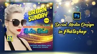 Nightclub Party Flyer Photoshop 2024 Tutorial | How to Design a Club Party Poster or Flyer