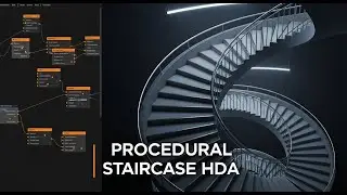 Create a Procedural Staircase Digital Asset in Houdini (HDA Tutorial)