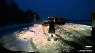 Прилетел со встречки