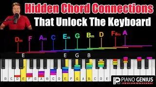 Hidden Chord Connections can help unlock the piano keyboard for you (Beginner chord relationships)