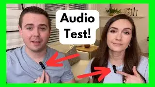 2 Pack Wireless Lavalier Mics, USB C - Audio Test