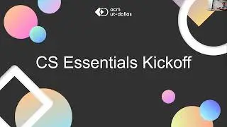 CS Essentials - Kickoff and Roadmap