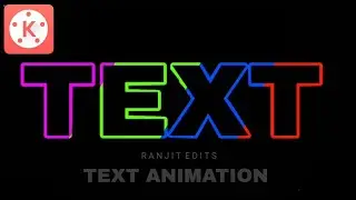 How To make a text animation intro in Kinemaster | How to make Channel name intro