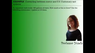 Converting between metric and U.S. Customary unit systems