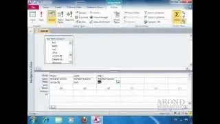 Using Access 2010 - Create a Summary Query in Query Design View