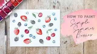 Painting Perfect Watercolour Summer Berries in Minutes!