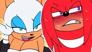 KNUCKLES'S FIRST KISS?! (Knuxouge Short Comic Dub)
