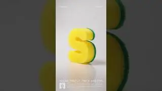 Sponge Text Effect #Sponge #TextEffect #FireFly #AdobeIllustrator