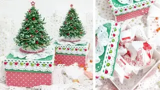 Коробочка для конфет или небольшого подарка / Коробочки с елочкам (обзор)/ box of chocolates