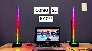 Como hacer Barras de Luz LED RGB tipo GAMER | Audioritmicas 🎶