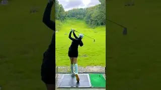 비오는 날도 ☔️ 아이언 연습 스윙 💕 KLPGA 박송이