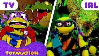 Donatello Fights CROCODILE Underwater! 🐊 | Teenage Mutant Ninja Turtles Toys | Toymation
