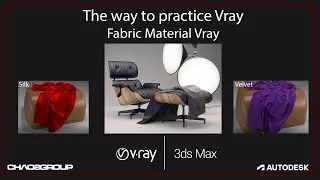 Lec14 Fabric Material Vray 3dsMax (vray mtl sheen)  (Arabic)