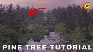 EASY pine tree in blender [Tutorial]