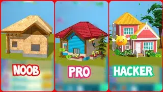 NOOB VS PRO VS HACMER -IDLE HOME MAKEOVER