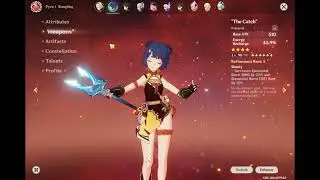 Xiangling Burst comparison with different weapons(wavebreaker Finn pog over homa?)
