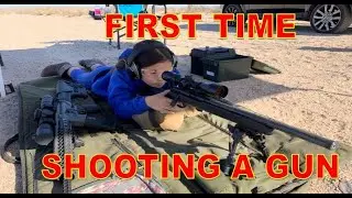 First Time Shooting A Rifle! * FUN! *