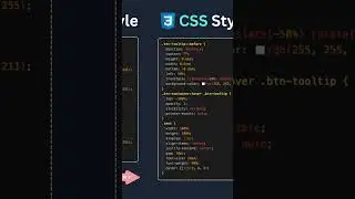 Tooltip on hover Button using HTML and CSS #html #css #javascript #webdevelopment