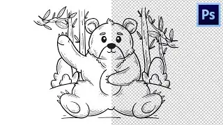 2 CARA MENGHAPUS BACKGROUND PUTIH PADA GAMBAR LINE ART DI PHOTOSHOP