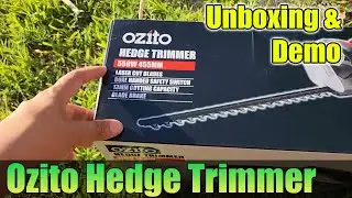 Unboxing the Ozito Hedge Trimmer 550W With Demonstration