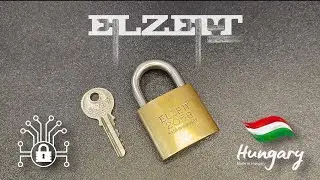 Very interesting and unique padlock👌ELZETT 2058 🇭🇺 Made In Hungary