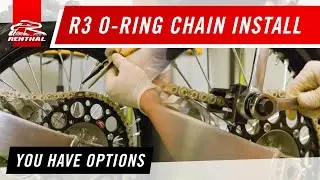 Installing Renthal R3-3 O-ring chain w/ clip style and rivet style master links • Renthal Tech Tips